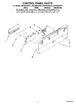 Diagram for 02 - Control Panel Parts