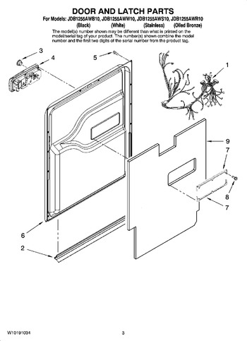 Diagram for JDB1255AWS10