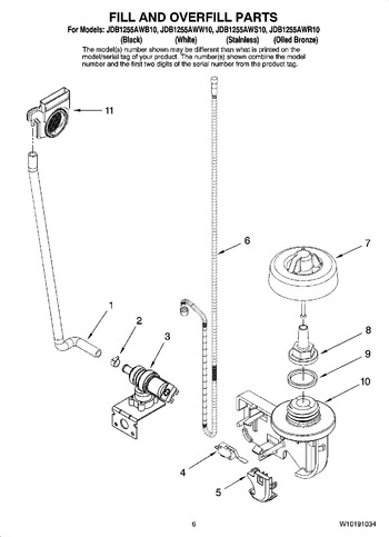 Diagram for JDB1255AWS10