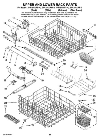 Diagram for JDB1255AWS10