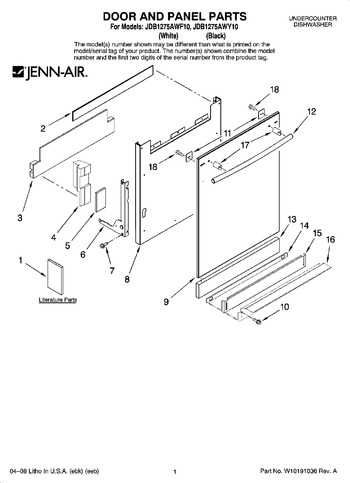 Diagram for JDB1275AWY10