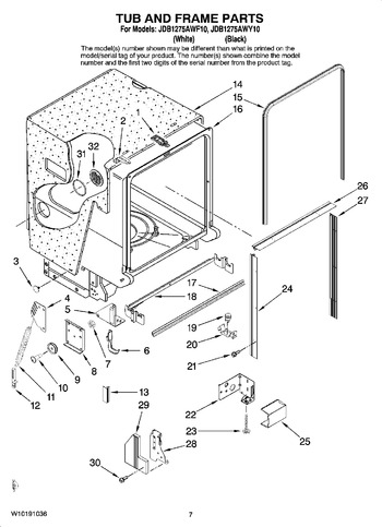 Diagram for JDB1275AWF10