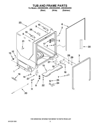 Diagram for JDB3200AWW0