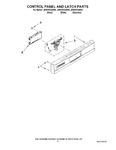 Diagram for 02 - Control Panel And Latch Parts