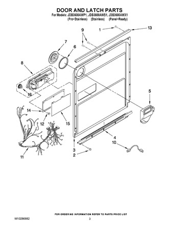 Diagram for JDB3600AWS1