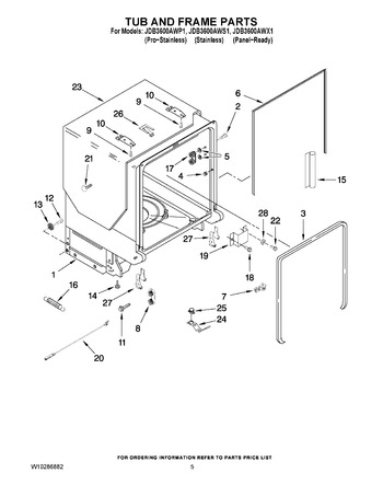 Diagram for JDB3600AWS1