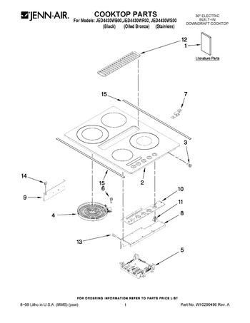 Diagram for JED4430WR00