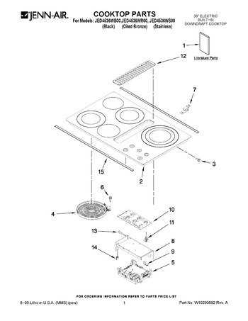 Diagram for JED4536WR00