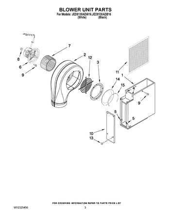 Diagram for JED8130ADW16