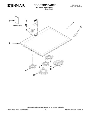 Diagram for JES8850BAF19