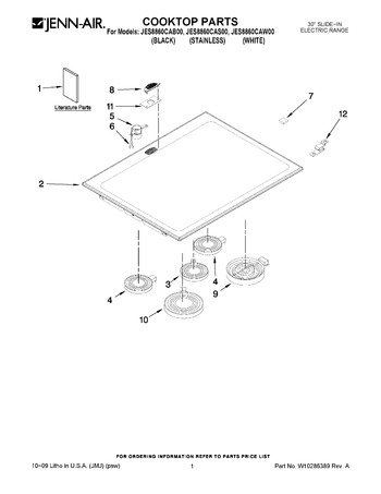 Diagram for JES8860CAW00