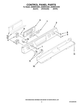 Diagram for JES8860CAW00