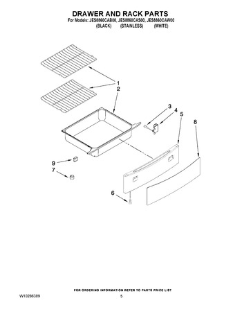 Diagram for JES8860CAW00