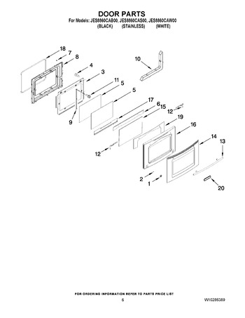 Diagram for JES8860CAW00