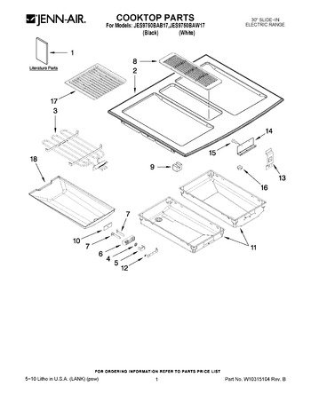 Diagram for JES9750BAB17