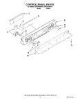 Diagram for 02 - Control Panel Parts