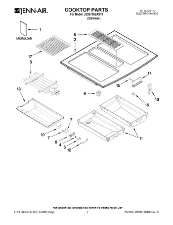 Diagram for JES9750BAS18