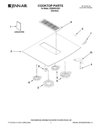 Diagram for JES9800CAS01