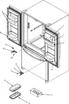 Diagram for 13 - Ref Dr Storage & Center Hinges