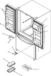 Diagram for 12 - Ref Dr Storage & Center Hinges