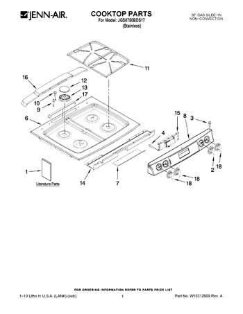 Diagram for JGS8750BDS17