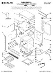 Diagram for 01 - Oven Parts