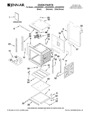 Diagram for JJW3430WR00