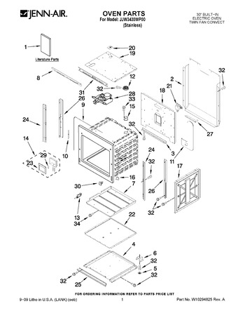 Diagram for JJW3430WP00