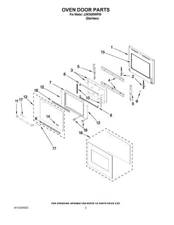 Diagram for JJW3430WP00