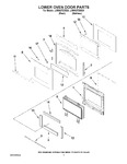 Diagram for 04 - Lower Oven Door Parts