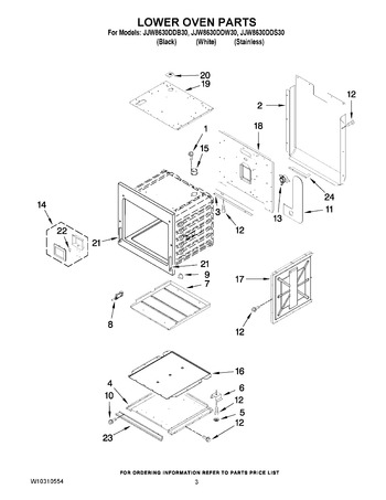 Diagram for JJW8630DDB30