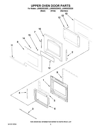 Diagram for JJW8630DDB30