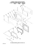 Diagram for 04 - Lower Oven Door Parts