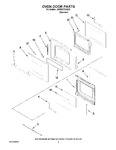 Diagram for 02 - Oven Door Parts