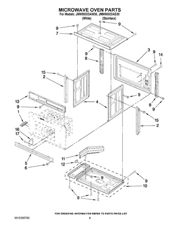 Diagram for JMW9530DAW30