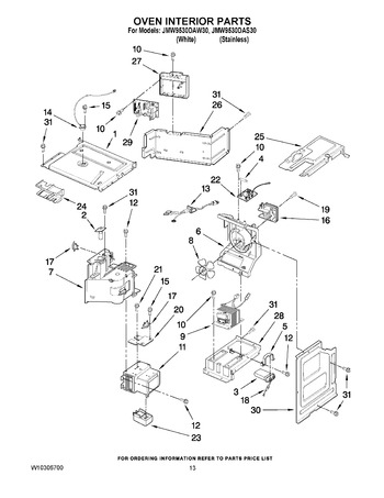 Diagram for JMW9530DAW30