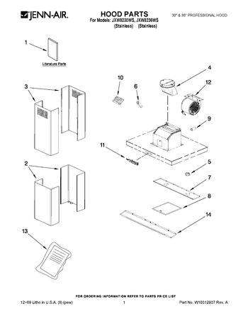 Diagram for JXW8230WS