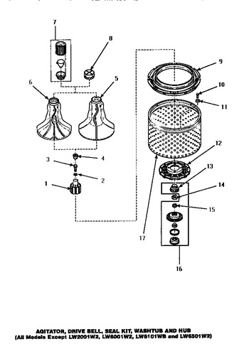 Diagram for LW6111WB (BOM: PLW6111WB A)