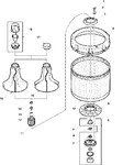 Diagram for 01 - Agitator, Drive Bell, Washtub And Hub