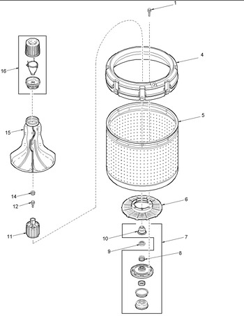 Diagram for LWG65AW (BOM: PLWG65AW)