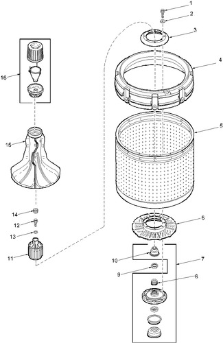 Diagram for LWX20AW (BOM: PLWX20AW)