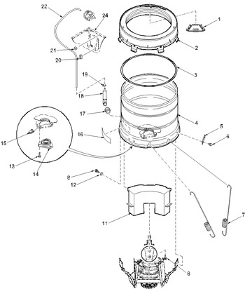 Diagram for LWX20AW (BOM: PLWX20AW)