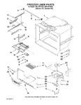 Diagram for 02 - Freezer Liner Parts