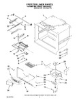 Diagram for 02 - Freezer Liner Parts