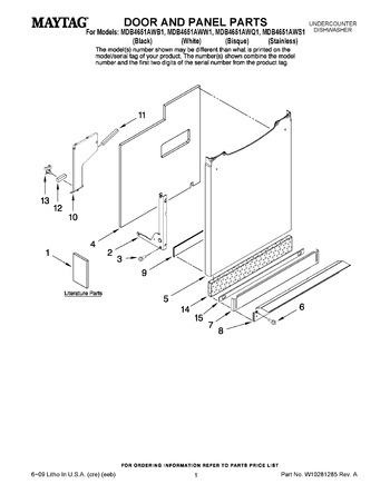 Diagram for MDB4651AWB1