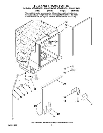 Diagram for MDB4651AWW2