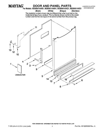 Diagram for MDB5601AWB1