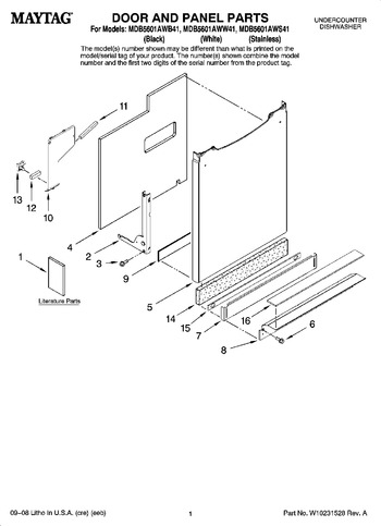 Diagram for MDB5601AWS41