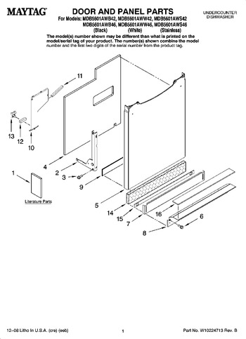 Diagram for MDB5601AWW46