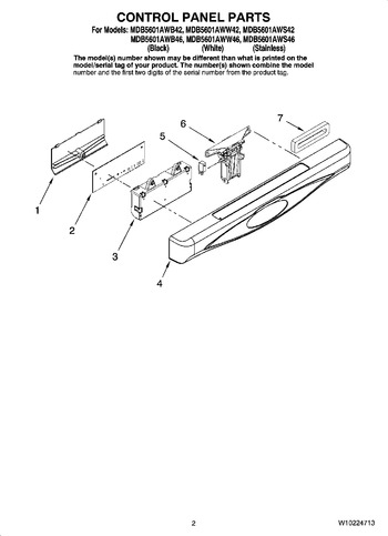 Diagram for MDB5601AWW46